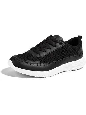 Women's Black Braided Lightweight Tennis Shoes Glitter Sparkly Fashion Sneakers